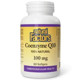 Natural Factors Coenzyme Q10 100% Natural 100 mg, 60 Softgels | Unbeatable Prices, Daily Deals | VITASHOP