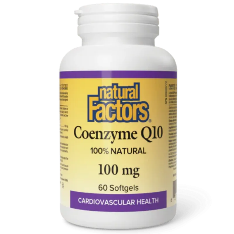 Coenzyme Q10 100% Natural 100 mg, 60 Softgels | Safest & Easiest Shopping Vitamins Online | VITASHOP