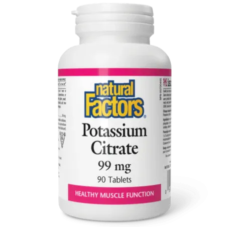 Natural Factors Potassium Citrate 99 mg, 90 Tablets | Unbeatable Prices, Daily Deals | VITASHOP