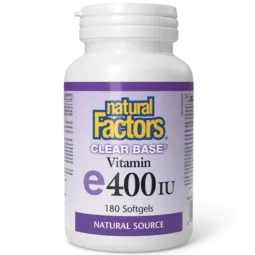 Natural Factors Clear Base Vitamin E 400 IU Natural Source, 180 Softgels | Unbeatable Prices, Daily Deals | VITASHOP