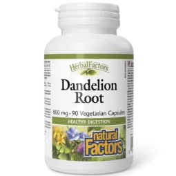 HerbalFactors Racine de pissenlit 800 mg, 90 capsules végétariennes | Safest & Easiest Shopping Vitamins Online | VITASHOP