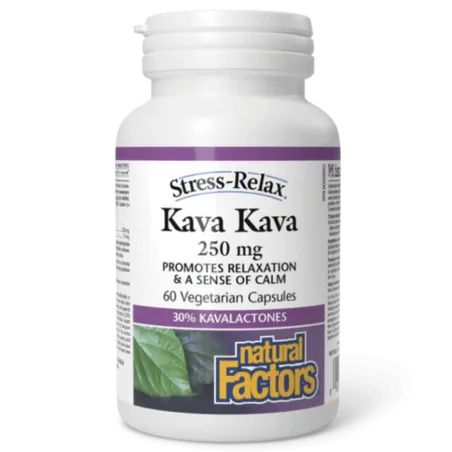 Natural Factors 내추럴팩터스 스트레스 완화 카바 카바 250mg, 식물성 캡슐 60정 | 매일 업데이트되는 특가 상품 | VITASHOP