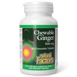 Gingembre à croquer 500 mg, 90 comprimés à croquer | Safest & Easiest Shopping Vitamins Online | VITASHOP