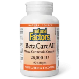 Natural Factors BetaCareAll 25,000 IU, 90 Softgels | Unbeatable Prices, Daily Deals | VITASHOP