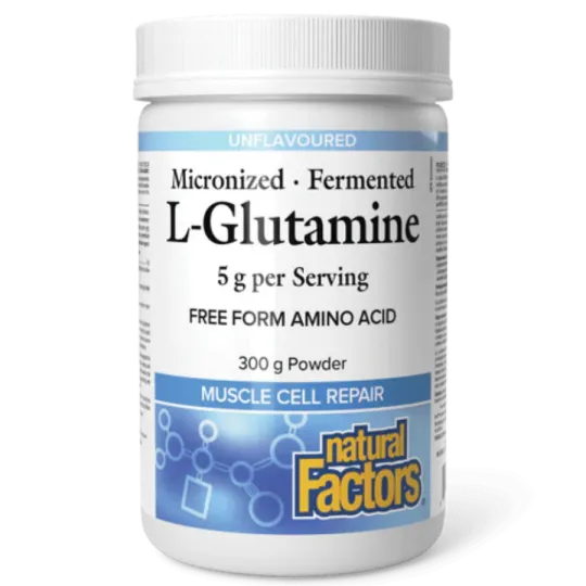 Natural Factors Micronized L-Glutamine, 300 g | Unbeatable Prices, Daily Deals | VITASHOP
