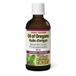 Natural Factors Organic Oil of Oregano, 60 mL | Unbeatable Prices, Daily Deals | VITASHOP