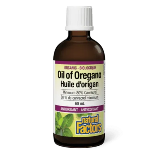 Natural Factors Organic Oil of Oregano, 60 mL | 每天不同折扣, 全网最低价格 | 种类齐全的保健品店铺 VITASHOP, 只有你想不到, 没有你买不到 !