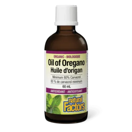 Natural Factors Organic Oil of Oregano, 60 mL | 每天不同折扣, 全网最低价格 | 种类齐全的保健品店铺 VITASHOP, 只有你想不到, 没有你买不到 !