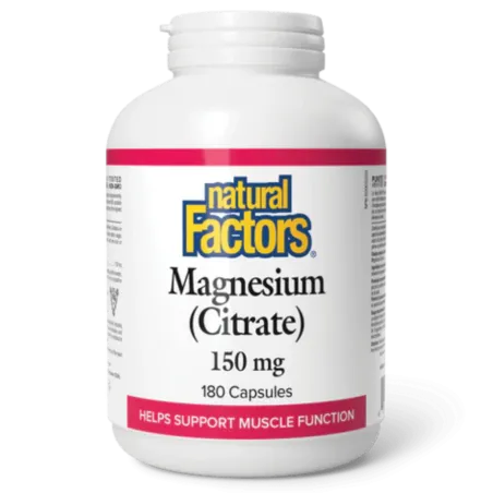 Magnesium Citrate 150 mg, 180 Capsules | Safest & Easiest Shopping Vitamins Online | VITASHOP