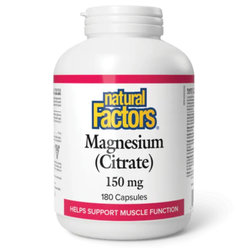 Magnesium Citrate 150 mg, 180 Capsules | Safest & Easiest Shopping Vitamins Online | VITASHOP