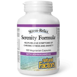 Natural Factors 내추럴 팩터스 Stress-Relax Serenity Formula, 120 식물성 캡슐 | 매일 업데이트되는 특가 상품 | VITASHOP
