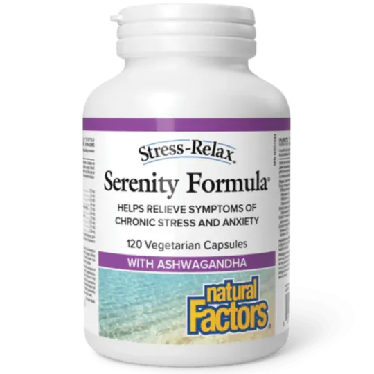Natural Factors 내추럴 팩터스 Stress-Relax Serenity Formula, 120 식물성 캡슐 | 매일 업데이트되는 특가 상품 | VITASHOP