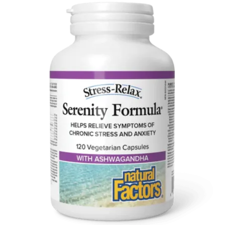 Natural Factors 내추럴 팩터스 Stress-Relax Serenity Formula, 120 식물성 캡슐 | 매일 업데이트되는 특가 상품 | VITASHOP