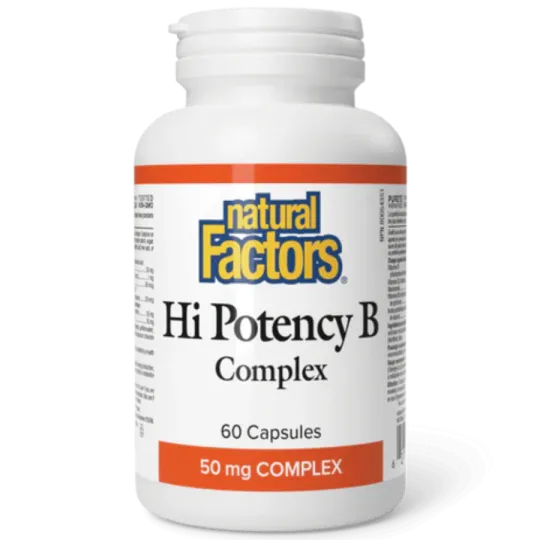 Natural Factors Hi Potency B Complex 50 mg, 180 Capsules | 每天不同折扣, 全网最低价格 | 种类齐全的保健品店铺 VITASHOP, 只有你想不到, 没有你买不到 !