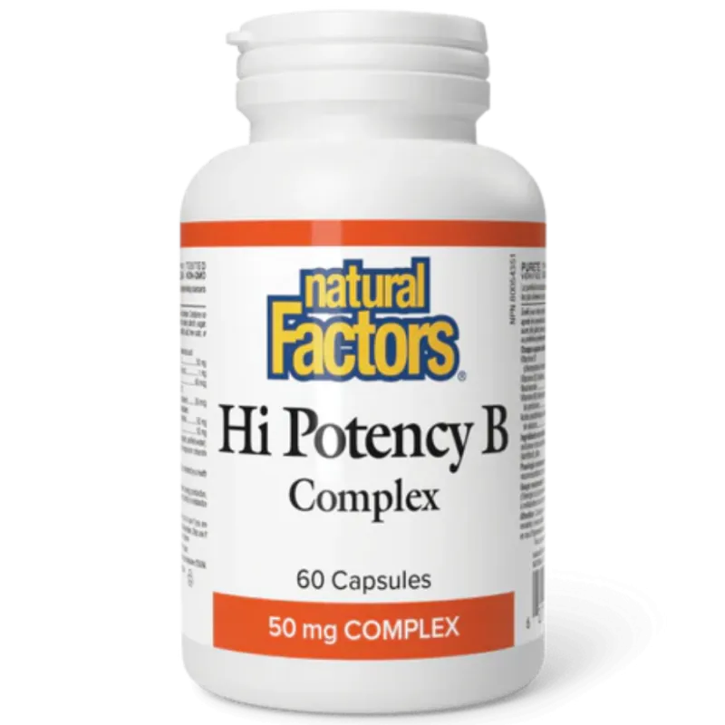 Natural Factors Hi Potency B Complex 50 mg, 180 Capsules | 每天不同折扣, 全网最低价格 | 种类齐全的保健品店铺 VITASHOP, 只有你想不到, 没有你买不到 !