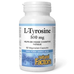 Natural Factors 내추럴 팩터스 L-티로신 500mg, 식물성 캡슐 60정 | 매일 업데이트되는 특가 상품 | VITASHOP