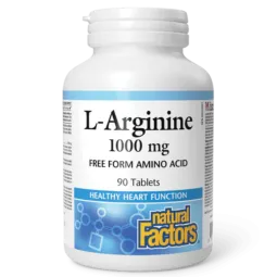 L-Arginine 1000 mg, 90 Comprimés | Safest & Easiest Shopping Vitamins Online | VITASHOP