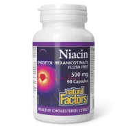 Niacine Inositol Hexanicotinate 500 mg, 90 Capsules | Safest & Easiest Shopping Vitamins Online | VITASHOP