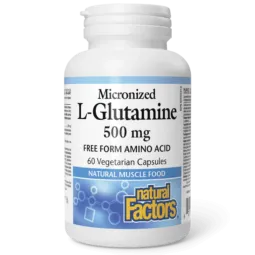 Natural Factors 내추럴 팩터스 L-글루타민 500mg, 식물성 캡슐 60정 | 매일 업데이트되는 특가 상품 | VITASHOP