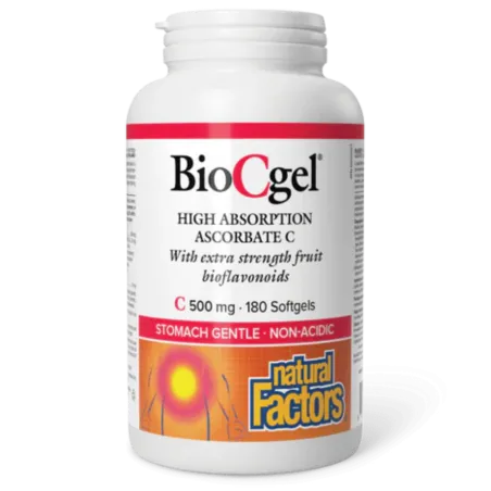 BioCgel High Absorption Ascorbate C 500 mg, 180 Softgels | Safest & Easiest Shopping Vitamins Online | VITASHOP