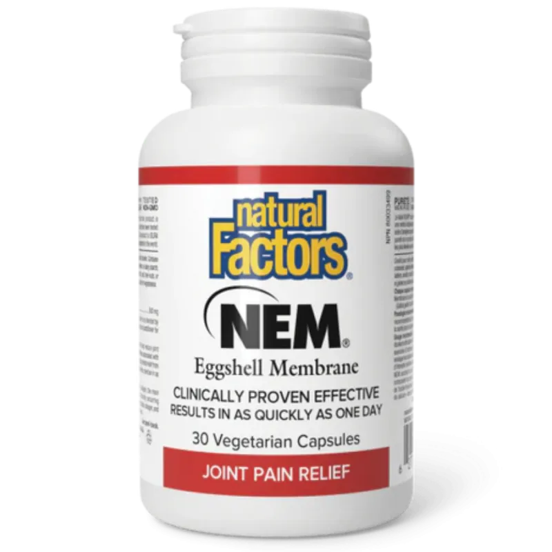 Natural Factors 내추럴 팩터스 NEM 천연 난각막 500 mg, 30 캡슐 | 매일 업데이트되는 특가 상품 | VITASHOP