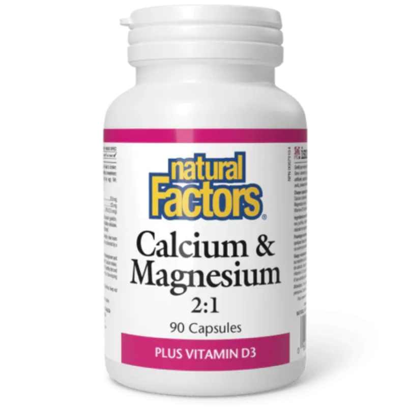 Calcium et magnésium 2:1 plus vitamine D3 | Safest & Easiest Shopping Vitamins Online | VITASHOP