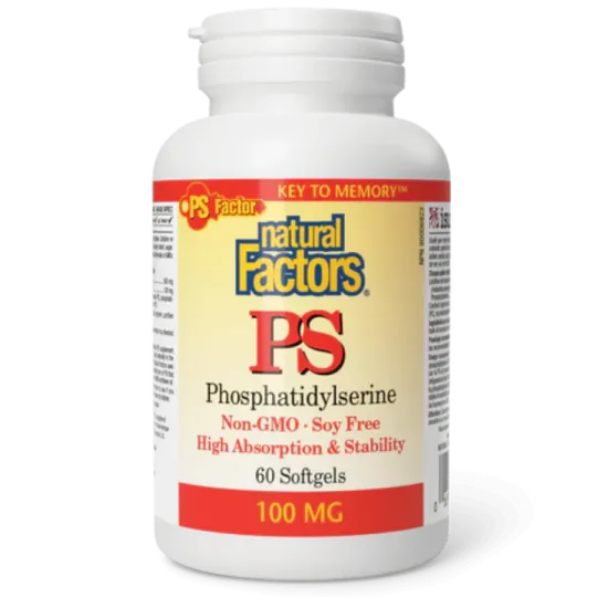 Natural Factors 내추럴 팩터스 PS 포스파티딜세린 100mg, 소프트젤 60정 | 매일 업데이트되는 특가 상품 | VITASHOP