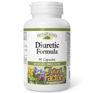 Natural Factors HerbalFactors Diuretic Formula, 90 Capsules | Unbeatable Prices, Daily Deals | VITASHOP