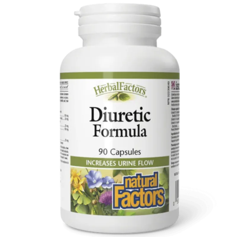 Natural Factors 내추럴 팩터스 HerbalFactors 이뇨 포뮬러, 90 캡슐 | 매일 업데이트되는 특가 상품 | VITASHOP