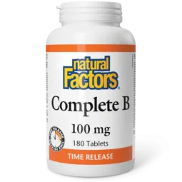 Natural Factors 내추럴 팩터스 컴플리트 B 100mg 시간 제한 방출, 180정 | 매일 업데이트되는 특가 상품 | VITASHOP