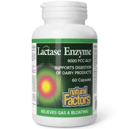 Natural Factors Lactase Enzyme, 60 Capsules | Unbeatable Prices, Daily Deals | VITASHOP