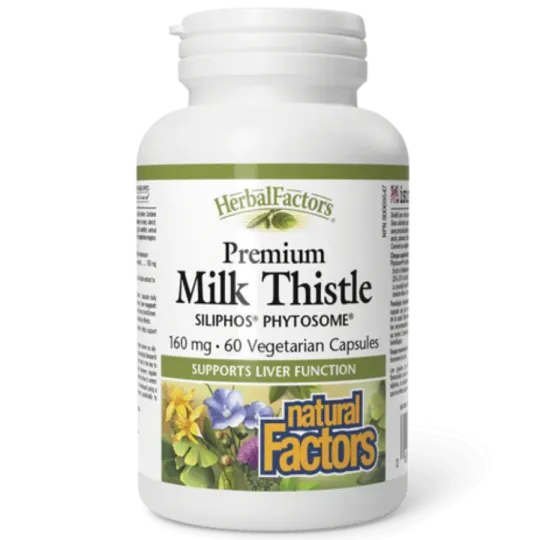 Natural Factors HerbalFactors Premium Milk Thistle, 60 Vegetarian Capsules | 每天不同折扣, 全网最低价格 | 种类齐全的保健品店铺 VITASHOP, 只有你想不到, 没有你买不