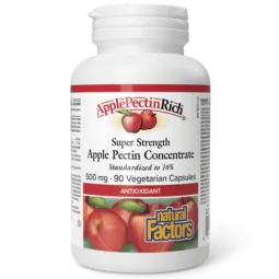 ApplePectinRich Super Strength Concentré de Pectine de Pomme 500 mg, 90 Capsules Végétariennes | Safest & Easiest Shopping Vitam