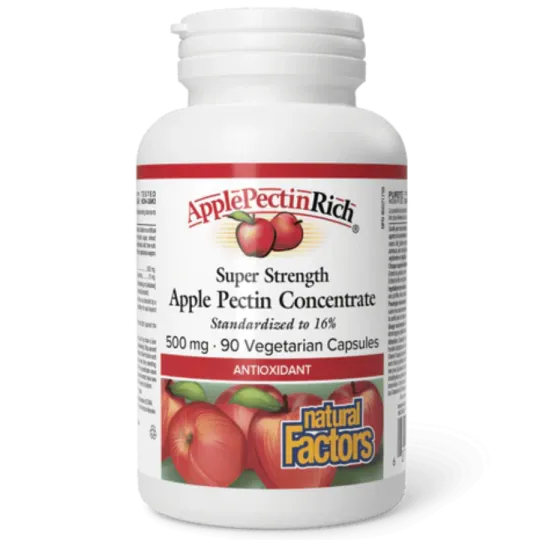 Natural Factors 내추럴 팩터스 ApplePectinRich 초강력 사과 펙틴 농축액 500mg, 식물성 캡슐 90정 | 매일 업데이트되는 특가 상품 | VITASHOP