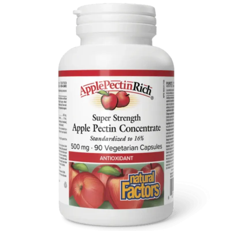 ApplePectinRich Super Strength Concentré de Pectine de Pomme 500 mg, 90 Capsules Végétariennes | Safest & Easiest Shopping Vitam