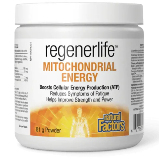 Natural Factors RegenerLife Increases Mitochondrial Energy, 81 g | Unbeatable Prices, Daily Deals | VITASHOP