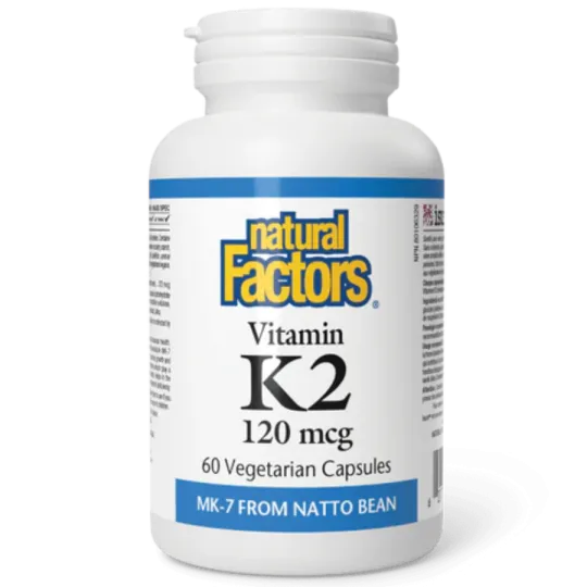 Natural Factors 내추럴 팩터스 비타민 K2 120mcg, 식물성 캡슐 60정 | 매일 업데이트되는 특가 상품 | VITASHOP