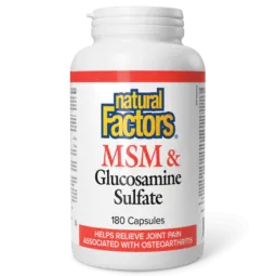 Natural Factors MSM & Glucosamine Sulfate, 180 Capsules | Unbeatable Prices, Daily Deals | VITASHOP