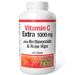 Natural Factors Vitamin C 1000 mg Plus Bioflavonoids & Rosehips, 360 Tablets | Unbeatable Prices, Daily Deals | VITASHOP