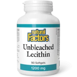 Natural Factors 내추럴 팩터스 표백되지 않은 레시틴 1200 mg, 90 소프트젤 | 매일 업데이트되는 특가 상품 | VITASHOP