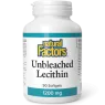 Natural Factors 내추럴 팩터스 표백되지 않은 레시틴 1200 mg, 90 소프트젤 | 매일 업데이트되는 특가 상품 | VITASHOP