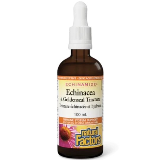 ECHINAMIDE Echinacea & Goldenseal Tincture, 100 mL | Safest & Easiest Shopping Vitamins Online | VITASHOP