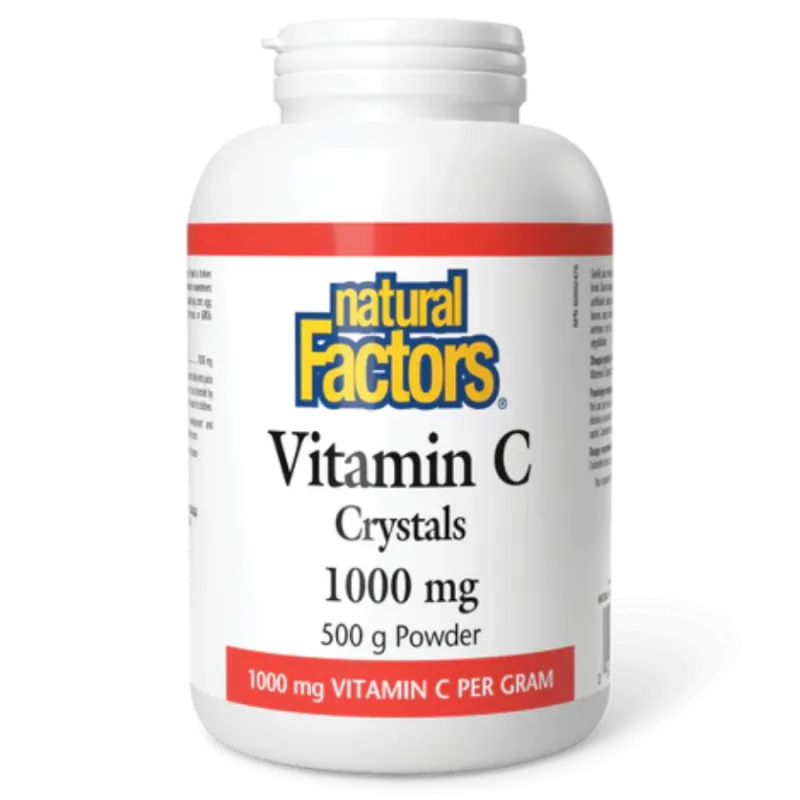 Natural Factors 내추럴 팩터스 비타민 C 크리스탈 1000mg, 500g | 매일 업데이트되는 특가 상품 | VITASHOP