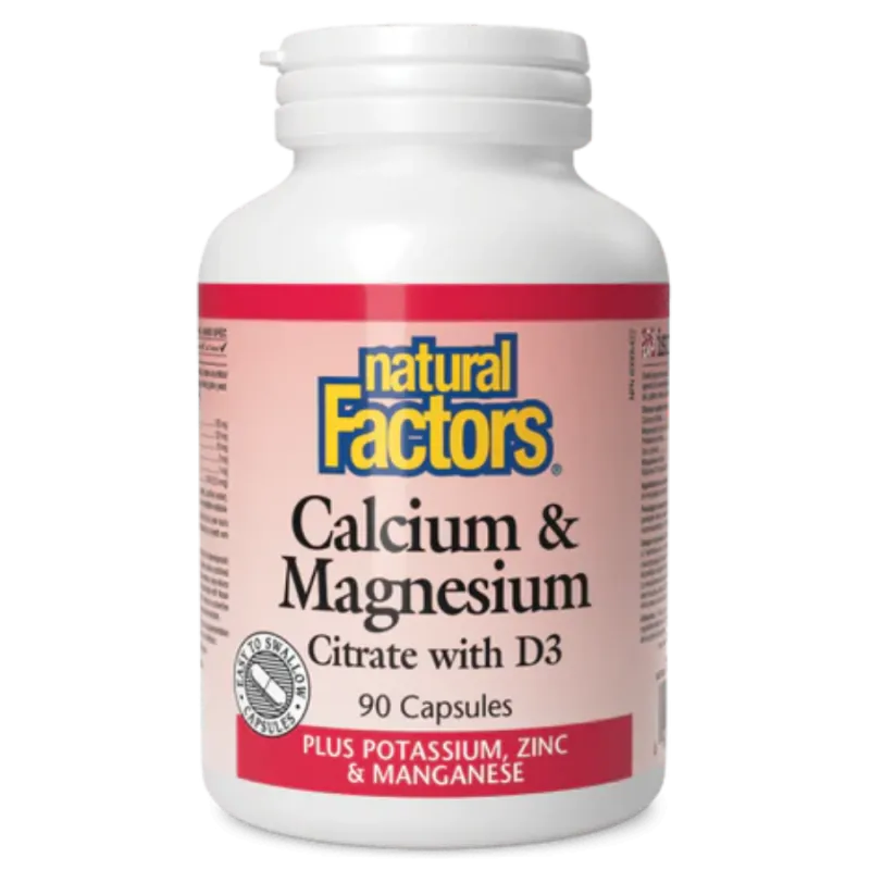 Citrate de calcium et de magnésium avec D3 Plus Potassium, Zinc & Manganèse | Safest & Easiest Shopping Vitamins Online | VITASH
