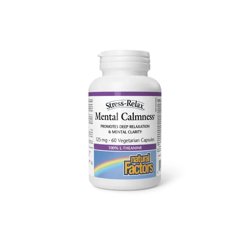 Natural Factors 나우 푸드 스트레스 완화 정신적 안정 125mg, 식물성 캡슐 60정 | 매일 업데이트되는 특가 상품 | VITASHOP