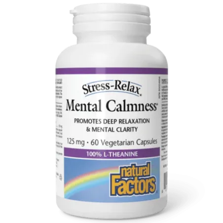 Natural Factors 나우 푸드 스트레스 완화 정신적 안정 125mg, 식물성 캡슐 60정 | 매일 업데이트되는 특가 상품 | VITASHOP