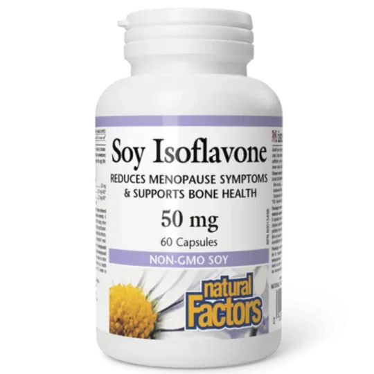 Natural Factors Soy Isoflavone 50 mg, 60 Capsules | Unbeatable Prices, Daily Deals | VITASHOP