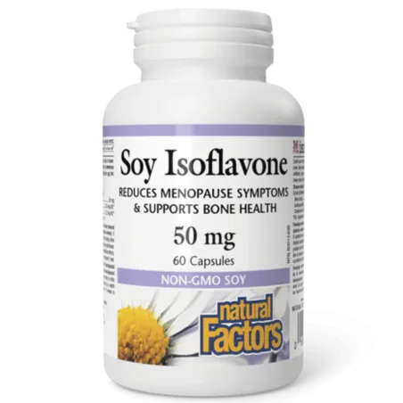 Natural Factors 내추럴 팩터스 대두 이소플라본 50 mg, 60 캡슐 | 매일 업데이트되는 특가 상품 | VITASHOP