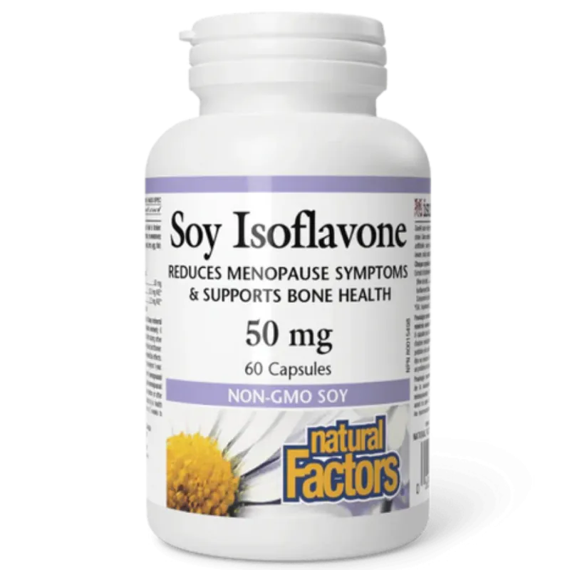 Natural Factors 내추럴 팩터스 대두 이소플라본 50 mg, 60 캡슐 | 매일 업데이트되는 특가 상품 | VITASHOP