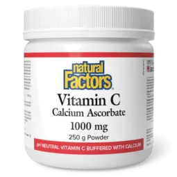 Natural Factors Vitamin C Calcium Ascorbate 1000 mg, 250 g | Unbeatable Prices, Daily Deals | VITASHOP